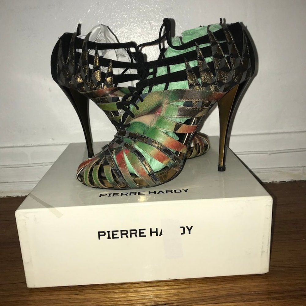Pierre Hardy cutout lace up stiletto